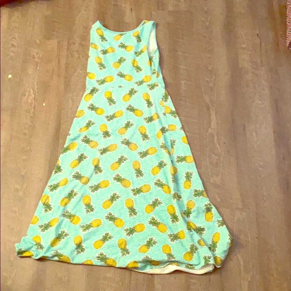Blue pineapple dress